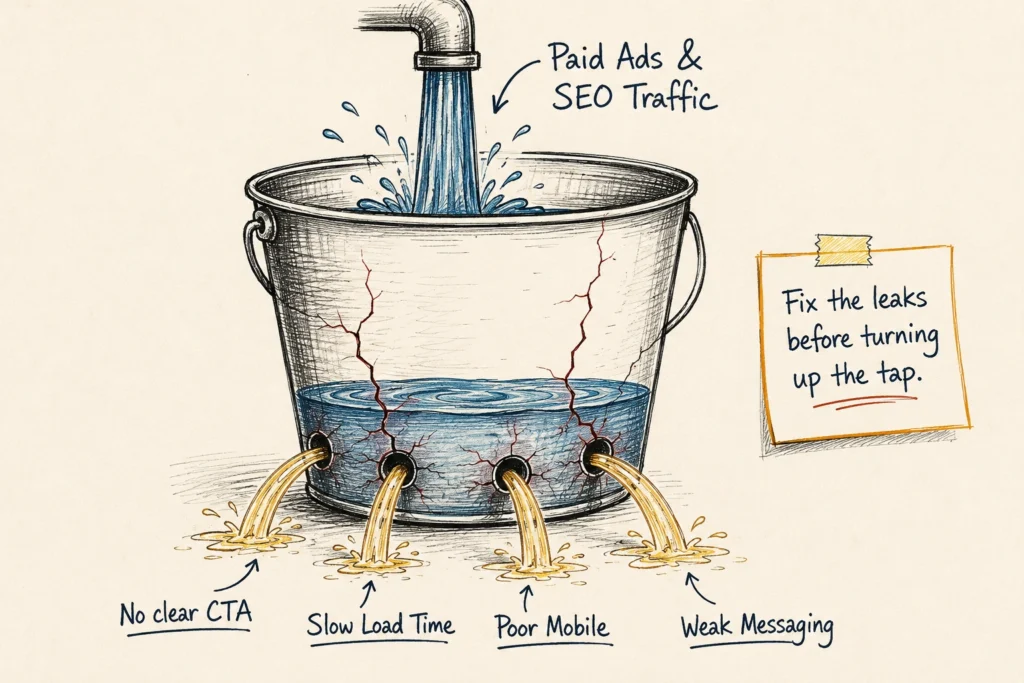 More Traffic Won't Fix a Website That Doesn't Convert